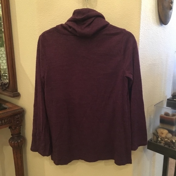 MATERNITY Purple Turtleneck Sweater Size Small - Picture 3 of 5